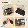 MT WORLD Toy Truck Personalized Semi Truck Toy with Name 1/87 Scale Diecast Model Tonka Container Car Carrier for Boys Teens Birthday