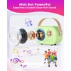 Mini Karaoke Machine with 2 Wireless Microphones,Portable Bluetooth Karaoke Machine for Kids Toys Gifts Boys Girls 3 4 5 6 7 8 9 10 11 12+ Years Old Home Party Birthday Karaoke Fun Set-Green