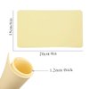 12PCS Blank Tattoo Skin Practice - 6"x8" Double Sides Tattoo Practice Skin kit Silicone Pads Tattooing Microblading Practice Skin for Beginners(0.12CM Thick) yellow