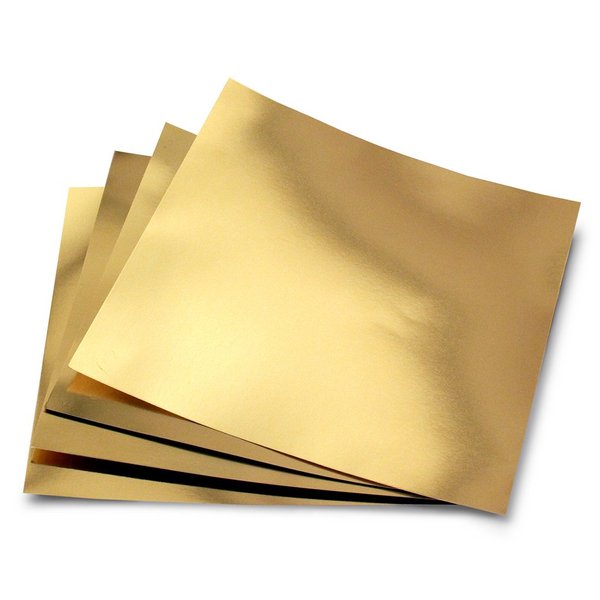 Hygloss Products Metallic Foil Board Sheets - 12 x 12 Inches - Gold, 10 Pack
