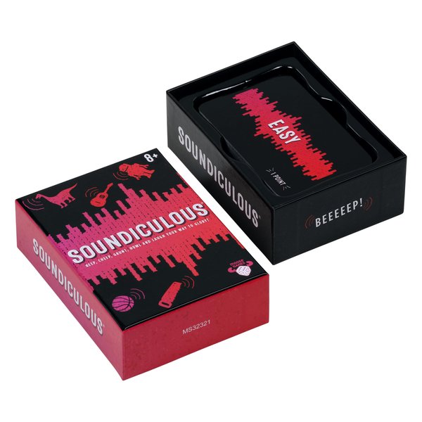 Soundiculous - Moose Games: The Hilarious Pocketsize Party Game of Ridiculous Sounds That Gets The Whole Family Laughing