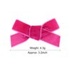 Hot Pink Hair Bow Clip - 2Pcs Baby Girls Velvet Hair Bows for Girls Toddler Bows Alligator Hair Clips Hair Barrettes Accessory for Babies Infant Toddlers Kids Gifts