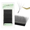 NATUHANA W Shaped Clover Eyelashes Extension 4D Premade Fans 0.07mm D Curl 8-14 Mixed Tray Volume Lash Cluster W Lashes Supplies Automatic Blooming Flower Lash Extensions（4D black; 0.07 D,8-14 MIX）