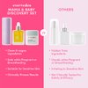 Evereden Mama & Baby Discovery Set - Dermatologist-Developed Clean & Vegan Maternity Skin Care Bundle - Stretch Mark Cream, Belly Serum, & Nourishing Baby Face Cream - Postpartum Gifts for New Mom