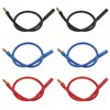 Share Goo 6Pack 7.87" 14AWG 3.5mm Gold Bullet Connector 3.5 Banana Plug Extension Cable Male Female Wire for RC Car Boat Brushless Motor ESC
