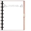 Junior Size Blank Refill Paper, A5 8-Disc Discbound Blank Filler Paper, 100Sheets / 200Pages Blank Paper, 100gsm White Paper, 5.8 x 8.3 in