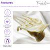 French Amie Bear Paw Small 2 ¾” Celluloid Handmade Hair Claw Clip Non Slip Flexible Hair Claw Clip for Thin Hair Yoga Jaw Brill Beak Alligator Women Hair Accessories, Made in France (Ivory)