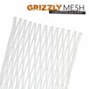 StringKing Grizzly 1s Semi-Soft Goalie Lacrosse Mesh Kit with Mesh and Strings (White)
