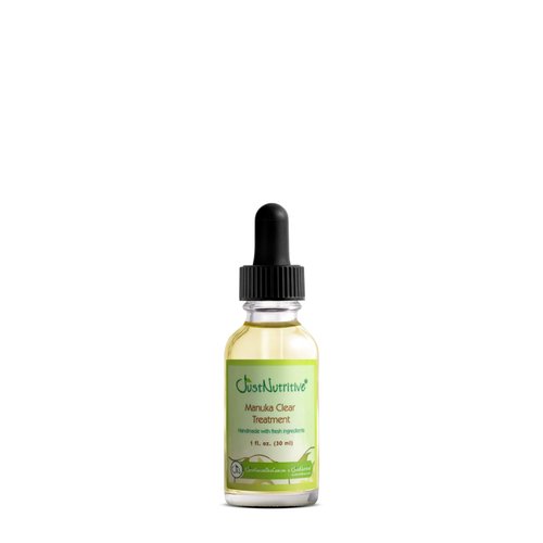 Manuka Acne Clear Treatment | Natural Acne Treatment For Men and Women | No Salicylic Acid | For Sensitive to All Skin Types | Gluten Free Face Treatment | Just Nutritive | 1 Fl Oz