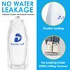 Dunkive Filter Collapsible Water Bottles, 1L Canteens (32oz), Foldable Water Container for Traveling, Hiking, Camping, Backpacking - Lightweight, Reusable, Clear Design(4 Pack)