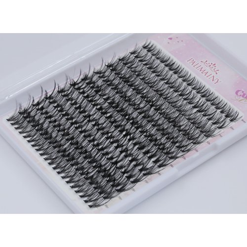 palimainy Lash Extension 240pcs Individual Lashes Cluster Natural DIY Eyelash Extension Lash Clusters 30D 9-16mm Mix D Curl Eyelash Clusters Extensions Self Application at Home