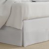 Lux Hotel Microfiber Tailored Style Bed Skirt with Classic 14 Inch Drop Length, Twin, White
