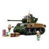 Sluban Building Blocks Toy WWII - Medium Tank M4A3 (Sherman IV) 76W Educational Learning Construction Toys Set for Kids Boys Grils (715 PCS)