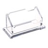 SANRUI Business Card Holder for Desk Clear Acrylic Business Card Display Business Card Stand Office