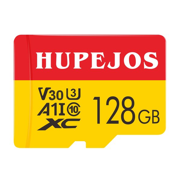 HUPEJOS 128GB Memory Card, Full HD, SD Card V7/V8 Full Size SD