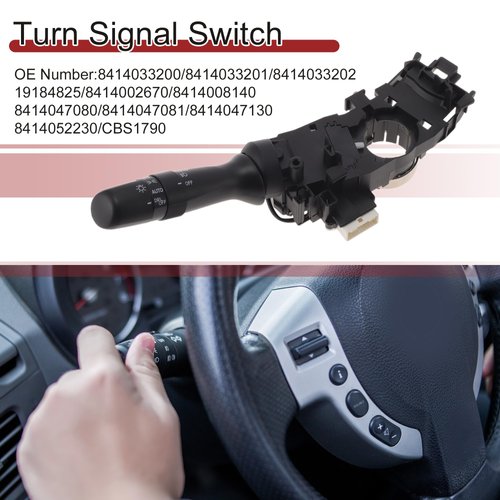 SWITCHRISE No.8414033200/8414033201 Turn Signal Switch for Lexus CT 200h 2011-2017 Multifunction Combination Switch Black Plastic 1 Pc