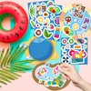 CY2SIDE Summer Pool Stickers Scene - Make A Pool Sticker Scene Art Craft with Swimming Ring for Kids Make Your Own Summer Pool Sticker Scene Art Craft DIY Summer Party Games Classroom Fun Activities