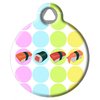 Dog Tag Art Sushi Personalized Pet ID Tag for Dogs and Cats, Silent Polymer Coated Stainless Steel Nametag with Customized Identification Information - Small .875" Diameter
