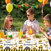 189 Pcs Construction 4th Birthday Party Supplies Dump Truck Four Years Old Paper Plates Napkins Forks Cups Tablecloth Banner Balloon Garland Dinnerware for Construction 4th Bday Party Decorations