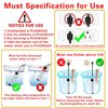 Lakkzoom Portable Immersion Water Heater,Electric Pool Water Heater for Above Ground Pool Bathtub,Anti-scalding Bucket Heater Camping Water Heater Heat 5 Gallons of Water in Minutes(Yellow), 1500W