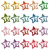 20 Pieces Hair Clips Hair Barrette Hair Snap Clips Metal Hair Snap Clips Stars Hair Barrettes Hair Accessories for Women, Multicolor