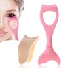 Vodolo Eyelash Tools Mascara Shield,6-in-1 Silicone Mermaid Mascara Shield Precision Applicator Guard,Makeup Eye Lash Separator Tool,Eyelid Cover with Eyeliner Template and Eyelash Curler