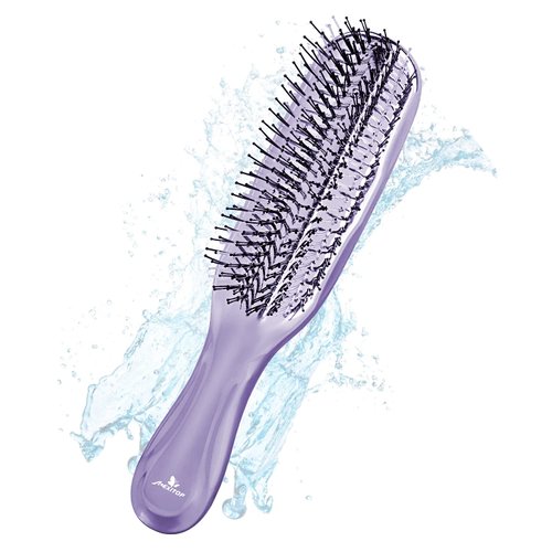 MEXITOP Hair Brush- Shampoo Brush, Wet and Dry Hair Scalp Brush for Women & Men, Scalp Brush Hair Scrubber Exfoliator for Dandruff, Wash Hair, Bath(Purple)