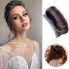 VANTOBEST Hair Bun Invisible False Hair Clip Hair Base Bump Fluffy Hair Pad Styling Insert Tool Fluffy Princess Styling Increased Hair Pad Hair Extensions Accessories (Dark Brown)