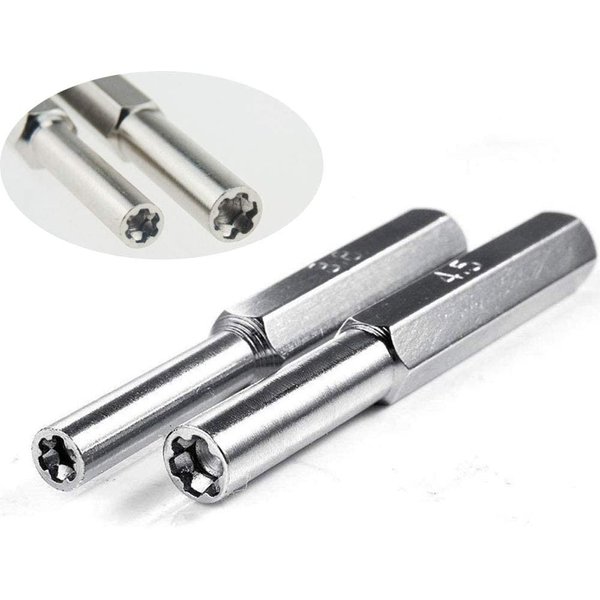 GCA Security Screwdriver/BitSteel Set of 3.8mm & 4.5mm Screwdriver Security Game Bits for NES, SNES, N64, GameBoy and GameCube