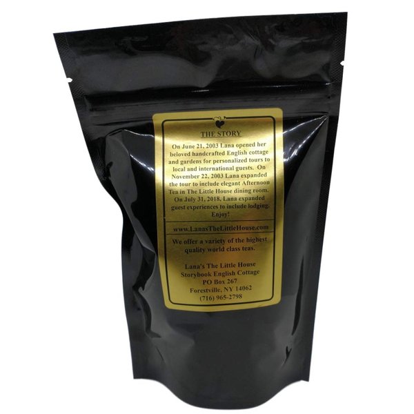 Lana's The Little House Snowflake Tea, Black Tea with Coconut & Almond Flakes, Loose Tea - 4 ounces