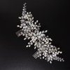 JWICOS Wedding Crystal Hair Combs Bridal Pearl Side Comb Wedding Hair Accessories Bridal Headpieces for Women and Girls