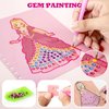 Tudaymol 4-in-1 Art & Craft Activity – DIY Dress Up Stickers, Makeup Kit, Foil & Gems Art, Creative Princess Fun, Costume Ideas & Accessories, Travel Toy, Gifts for Girls Ages 4-8-12