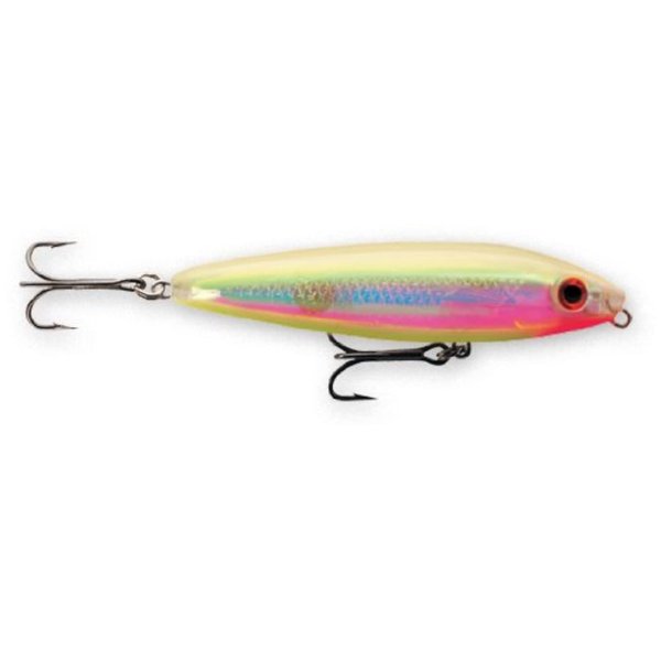 Rapala Skitter Walk 08 Fishing lure, 3.125-Inch, Holographic Bone Chartreuse