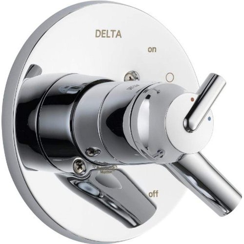 Delta Faucet Trinsic 17 Series Dual-Function Shower Valve Trim Kit Chrome, Shower Handle, Delta Shower Trim Kit, Chrome T17059 (Valve Not Included)