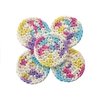 Multi Color Pastel Color Handmade Crochet Reusable Face Cotton Pads - Approx 2.5 inches, Set of 5
