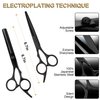 2 Pcs Sharp Hair Cutting Scissors, Stainless-Steel 6.7‘’ Barber Scissors Professional, Multifunctional Thinning Shears for Hair Cutting, Wigs Texturizing Tools for Women Men Home Salon