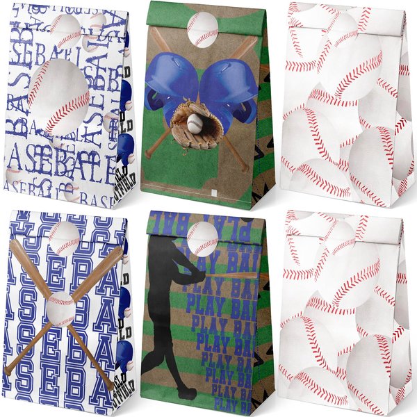 Outego 24 Baseball Party Favor Bags Baseball Goodie Bags Baseball Party Favors for Kids Baseball Birthday Party Supplies