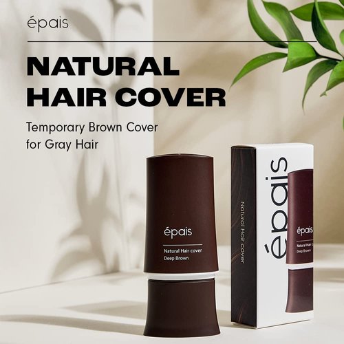 EPAIS Natural Hair Cover - Dark Brown Hair Color for Gray Hair Coverage Touch Up Pen | Root Cover Up Semi Permanent Hair Color | Root Touch Up Temporary Hair Color for Gray Hair Coverage - Deep Brown