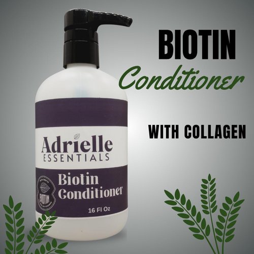 Black Canyon Home and Body Adrielle Essentials Irish Cream Scented Biotin Hair Conditioner, 16 Oz (2 Pack)