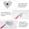 1200 Pcs Eyelash Extension Adhesive Glue Pallet Sticker Pads, Disposable Waterproof Adhesive Holder Pad (Heart shape)
