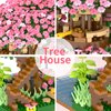 Sepuel Cherry Blossom Tree Building Set,(2008pcs) Flowers Bonsai Tree Mini Blocks Kit for Adult,Japanese Sakura-Tree House Building Blocks Set, Ideas for Girls 8 10 12 14+