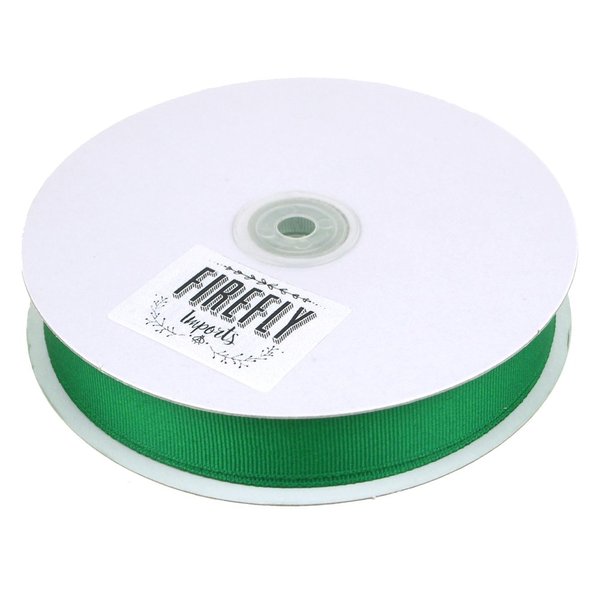 Christmas Gift Wrapping Ribbon (Solid Grosgrain, 5/8-inch x 50-Yard, Emerald Green)