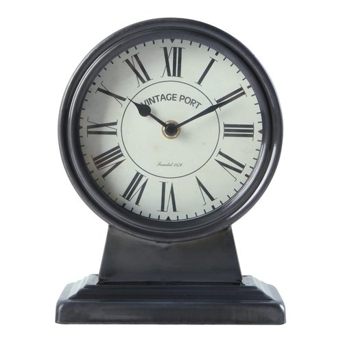 NIKKY HOME Vintage Mantle Clock, Silent Non-Ticking Battery Operated Table Desk Shelf Clock for Living Room Decor