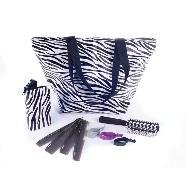 Cricket Centrix Roc-It Dog R 575 5.75” Serengeti Kit, 5.75” Haircutting Shears, Ultra Smooth Cutting Combs (4), Static Free Fast Flo Vent Brush, Soft Hair Bands, Shear Case and Tote, ($200 Value)