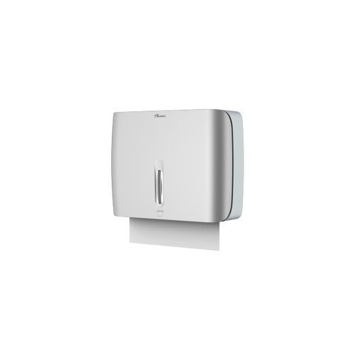 PLUSSEN Paper Towel Dispenser Wall Mount Commercial with Lock 1 Pack,Universal Multifold Tri Fold Paper Hand Towel Holder,Compact Toilet Tissue Dispensers for Bathroom Kitchen Office (Silver)