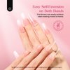 Beetles Gel Nail Tips Upgraded 15 Sizes Long Coffin Gel Nail Tips 630Pcs Pre-Shaped Clear Full Cover False Nails Easy Nail Extension for Gel Nail Polish Acrylic Fake Nails DTY Nails