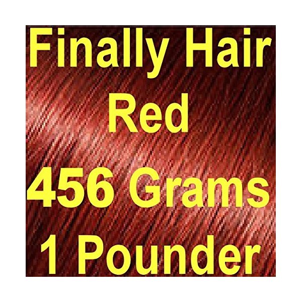 RED Finally Hair Hair Fiber Refill 456 Grams Full Pounder For Hair Loss Concealing by Finally Hair