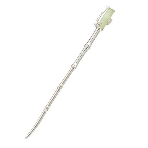 Flower Hair Pins Chinese Chopstick Silver 925 for Women Hair Sticks Japanese Hair Chopstick Bun Maker Long Hair Handmade Chignon Maker Hair Accessories (Bamboo)