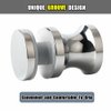 Alise Shower Glass Door Handle,Sliding Shower Doors Knob,One Sided Pull Hardware Replacement Parts for Bathroom Glass Doors,L9000 Solid SUS304 Stainless Steel Polished Chrome