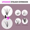 Lash Extension 320 Pcs Individual Lashes Cluster Natural DIY Eyelash Extension Lash Clusters 10-16mm Length Mix 30D+40D Soft Eyelash Extensions for Makeup at Home (30+40D-0.07-10-16MIX)